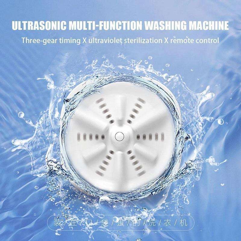 Portable Mini Turbo Switch Three-Speed Timing Washing Machine, Size: Turbine Basic(Pink)