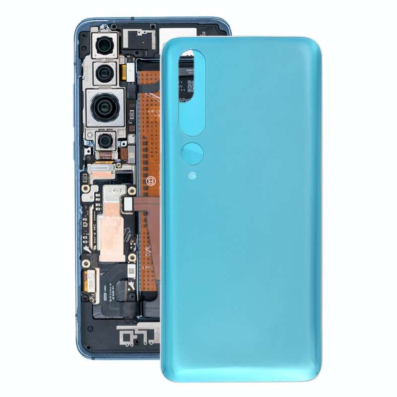 Glass Material Battery Back Cover for Xiaomi Mi 10 5G(Green)