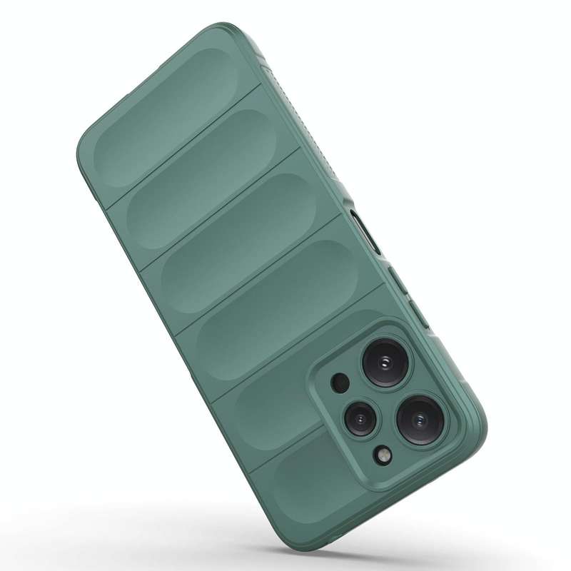 For Xiaomi Redmi 12 4G Magic Shield TPU + Flannel Phone Case(Dark Blue)