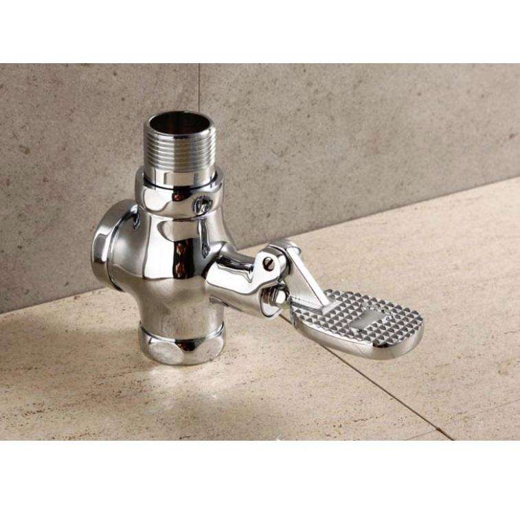 1 Inch Stool Flushing Valve Foot Pedal Urinal Delay Valve Squatting Toilet Flushing Valve, Style:...