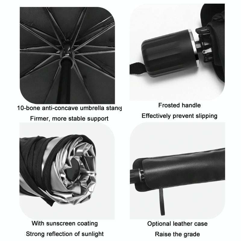 Car Windshield Telescopic Folding Thermal Insulation Parasol, Size: Large+4 PCS Side Sun Block