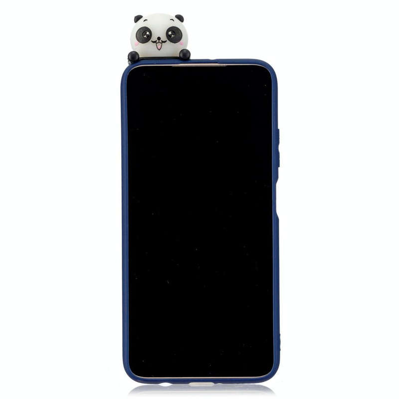 For Huawei P40 Lite Shockproof 3D Lying Cartoon TPU Protective Case(Panda)