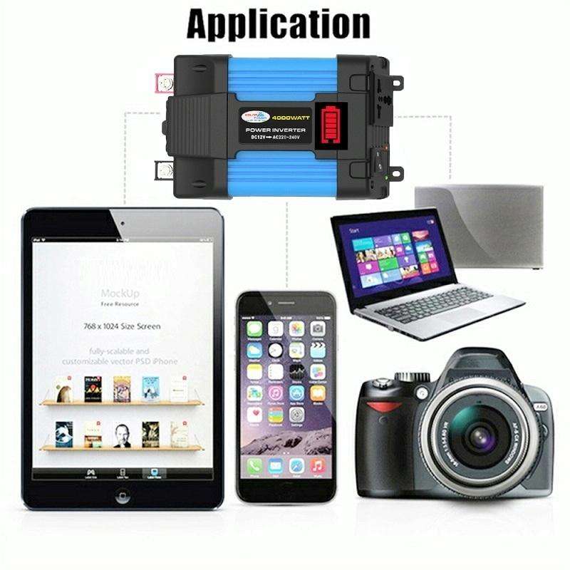 12V-110V 300W SOLIKE TECH Vehicle Inverter Sine Wave Convertor Auto Inverter