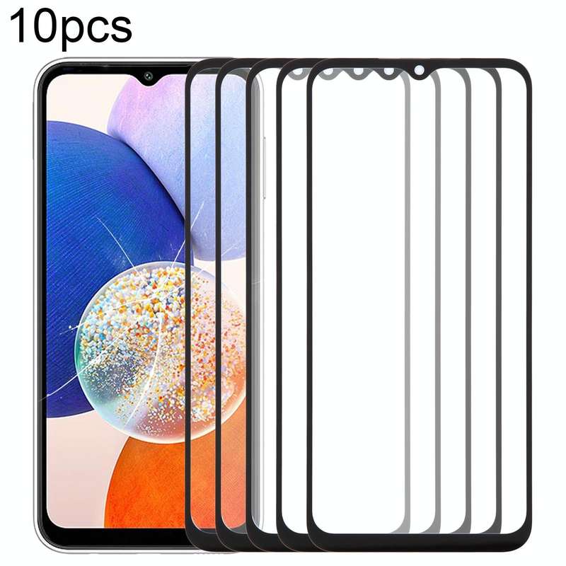For Samsung Galaxy A14 5G SM-A146B 10pcs Front Screen Outer Glass Lens with OCA Optically Clear A...