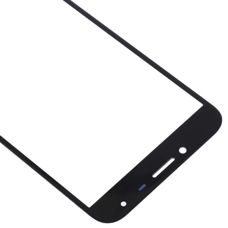 For Samsung Galaxy J4 (2018) 10pcs Front Screen Outer Glass Lens (Black)