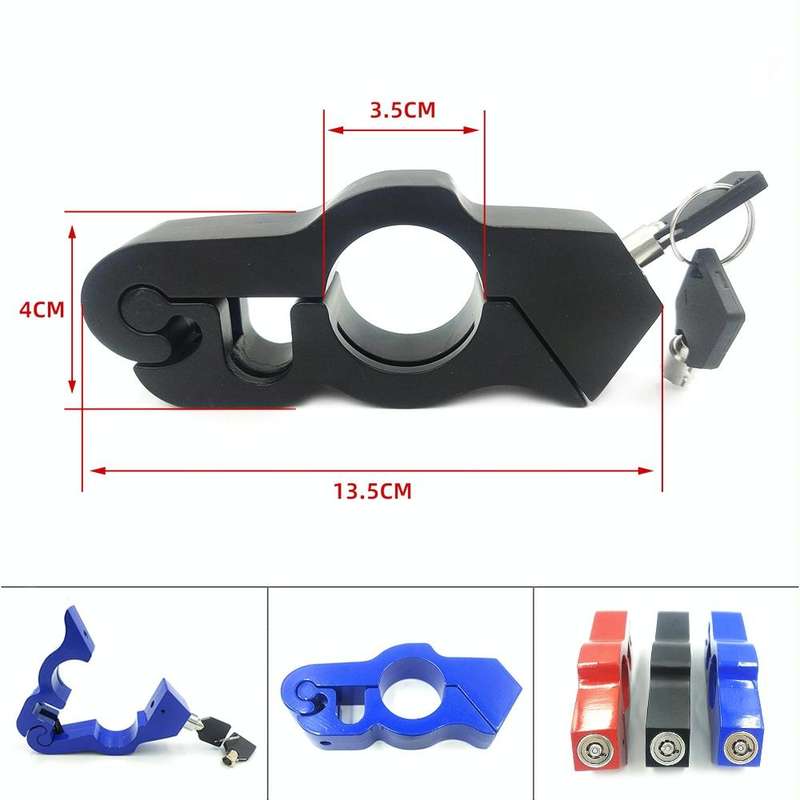Motorcycle Aluminum Alloy Throttle Handle Lock (Red)