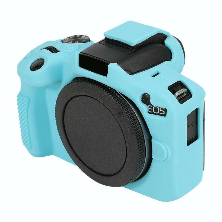For Canon EOS R50 Soft Silicone Protective Case(Sky Blue)