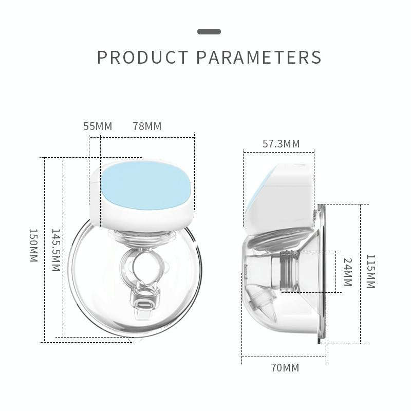 Wearable Automatic Breast Pump Massage Hands-free Invisible Wireless Large Suction Breast Pump S1...