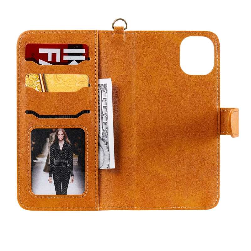 For iPhone 11 Multifunctional Detachable Magnetic Horizontal Flip Leather Case with Card Slots & ...