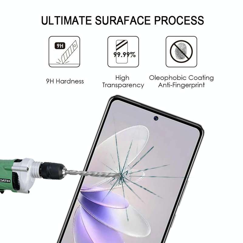 For vivo V27 / V27 Pro 25pcs 3D Curved Edge Full Screen Tempered Glass Film