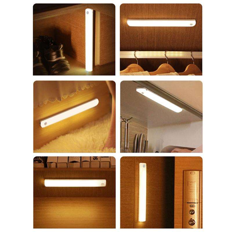 Magnetic Rechargeable Cabinet Bedside Human Body Induction Lamp, Specification: 900 mAh With Swit...