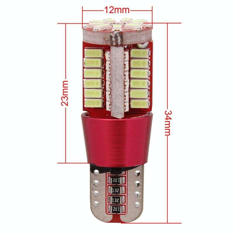 2 PCS T10 5W 285LM Ice Blue Light 57 SMD 4014 LED Error-Free Canbus Car Clearance Lights Lamp, DC...