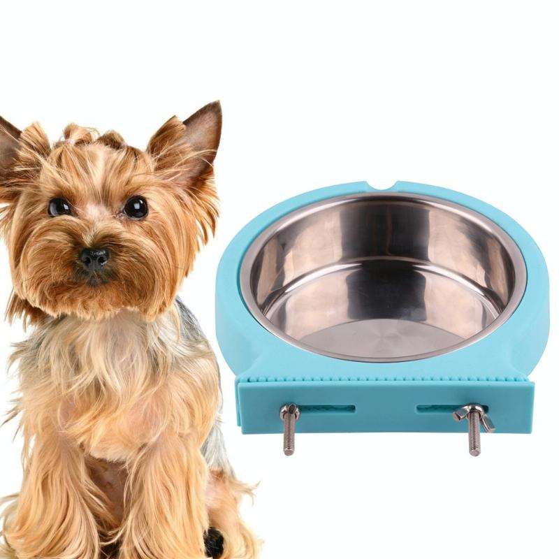 Stainless Steel Pet Bowl Hanging Bowl Anti-Overturning Dog Cat Bowl Feeder, Specification: Small ...