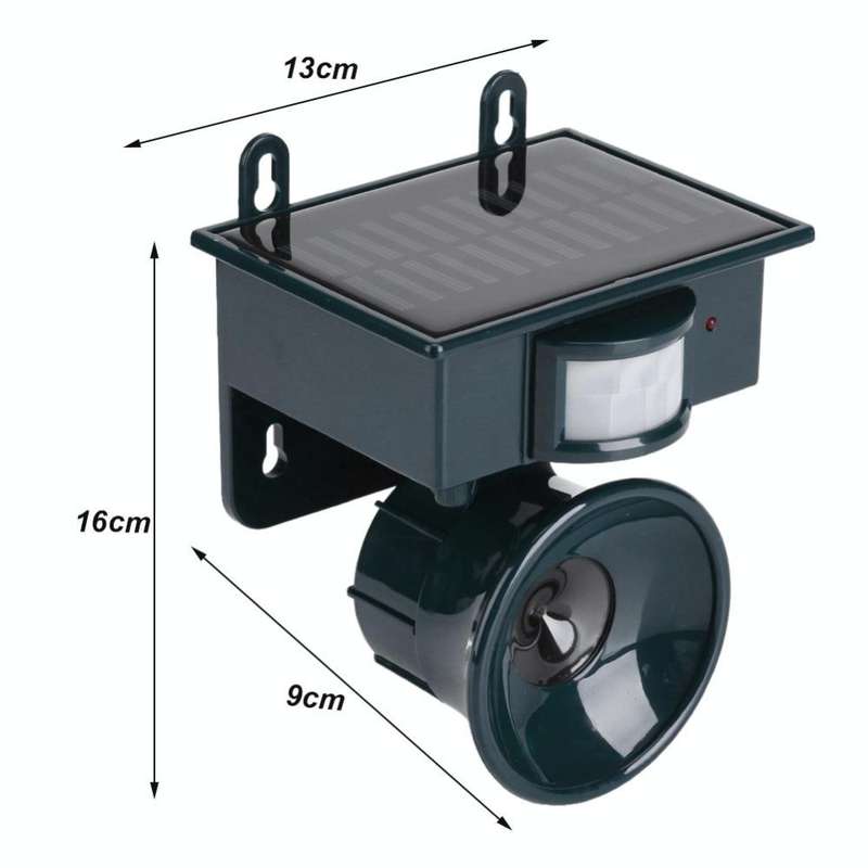 NY-2002 Solar Ultrasonic Mouse Repeller Animal Repeller Outdoor Waterproof Bird Repeller(Green)