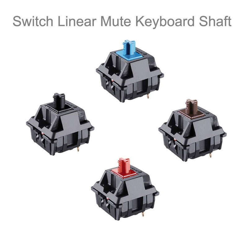 10PCS Cherry Shaft MX Switch Linear Keyboard Shaft, Color: Black Shaft