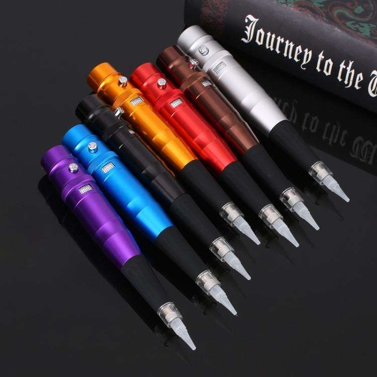 Semi-Permanent Tattoo Pen Apprentice Bleaching Lip Tattoo Eyebrow Instrument(Orange)