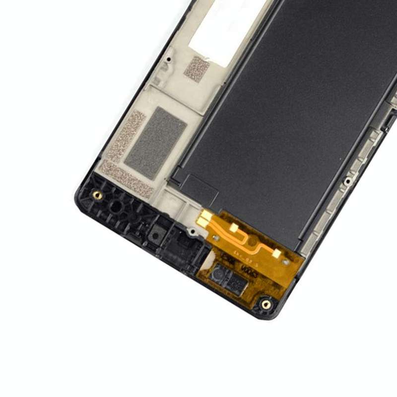 TFT LCD Screen for Nokia Lumia 730 Digitizer Full Assembly with Frame (Black)