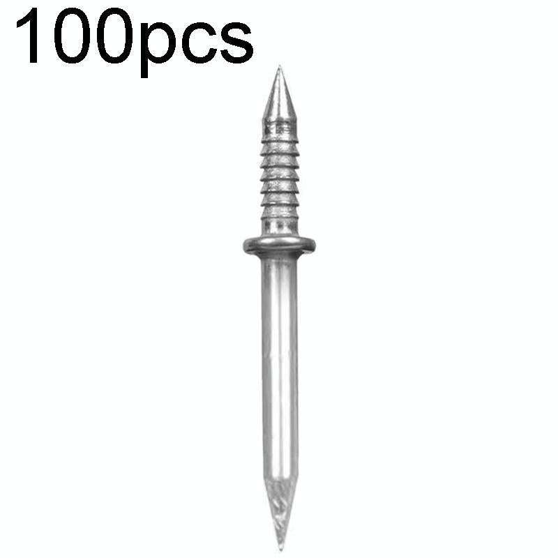 100pcs+1 Tool Skirting Non-Punch Markless Nails Single Headed Bi-Directional Crook Nails Bagged