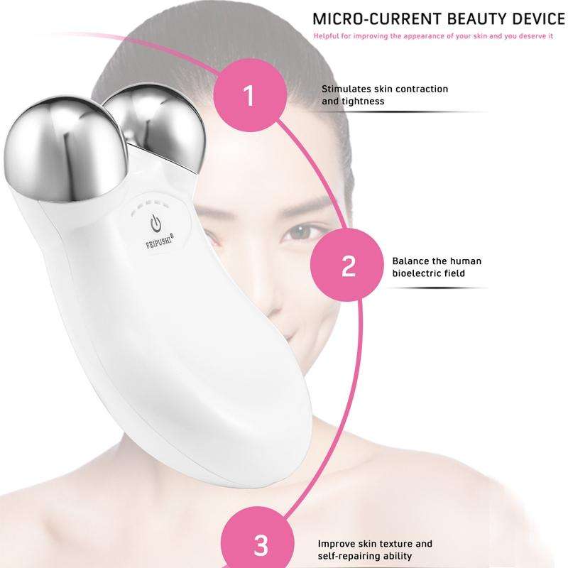 Household Micro-current Beauty Instrument (White)