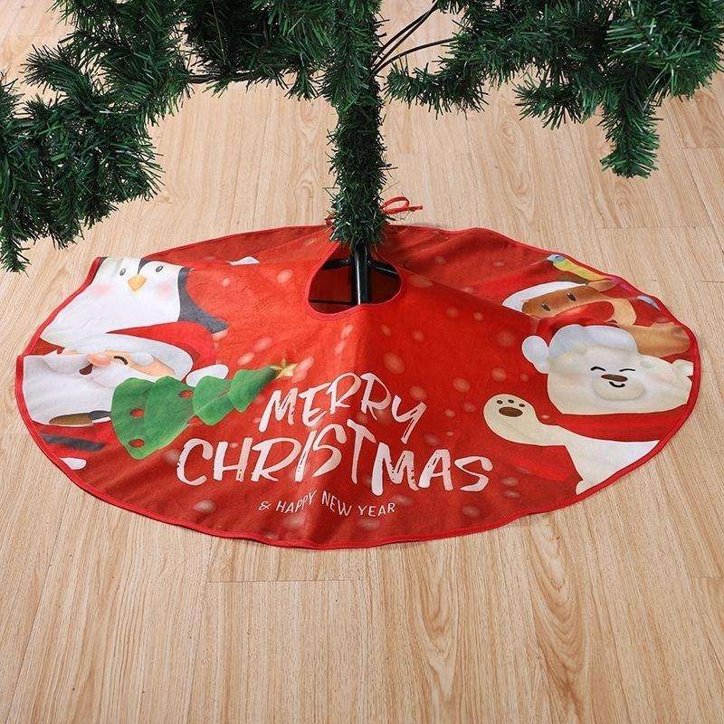 Christmas Tree Skirt Carpet Tree Bottom Cover Cloth Mat(006)
