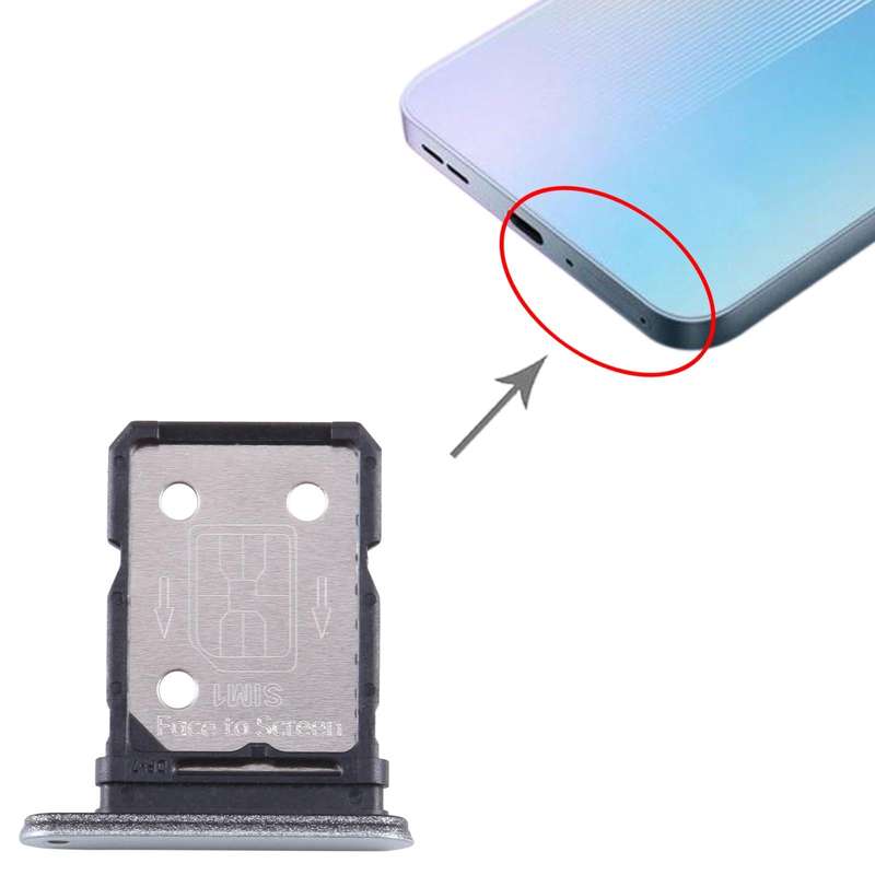For OnePlus 10R 80W CPH2411 SIM Card Tray + SIM Card Tray (Blue)