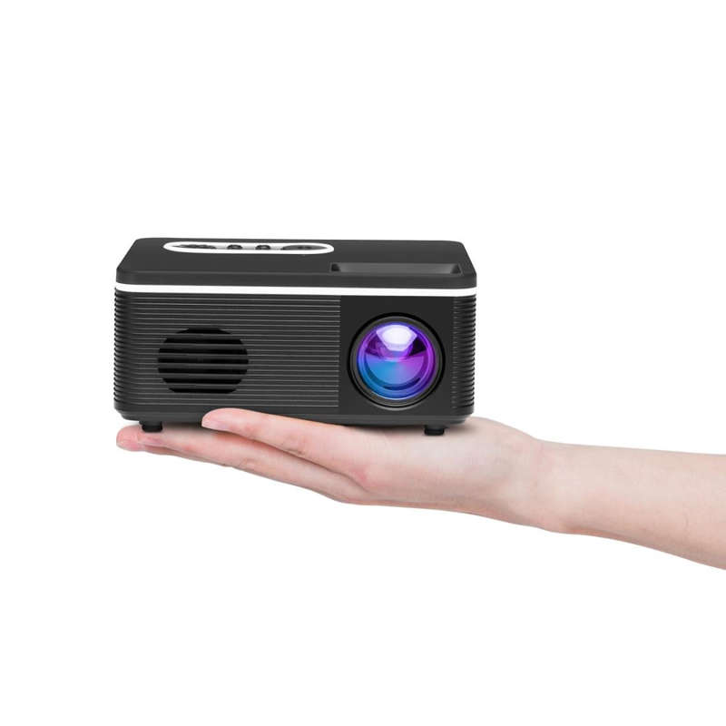 S361 80 lumens 320 x 240 Pixel Portable Mini Projector, Support 1080P, US Plug(Black)