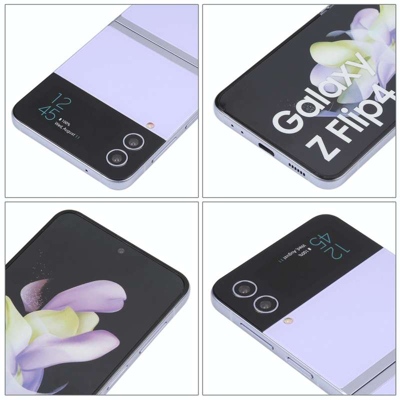 For Samsung Galaxy Z Flip4 Color Screen Non-Working Fake Dummy Display Model (Purple)