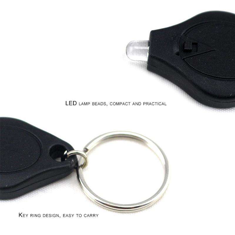 2 PCS Mini Pocket Keychain Flashlight Micro LED Squeeze Light Outdoor Camping Ultra Bright Emerge...