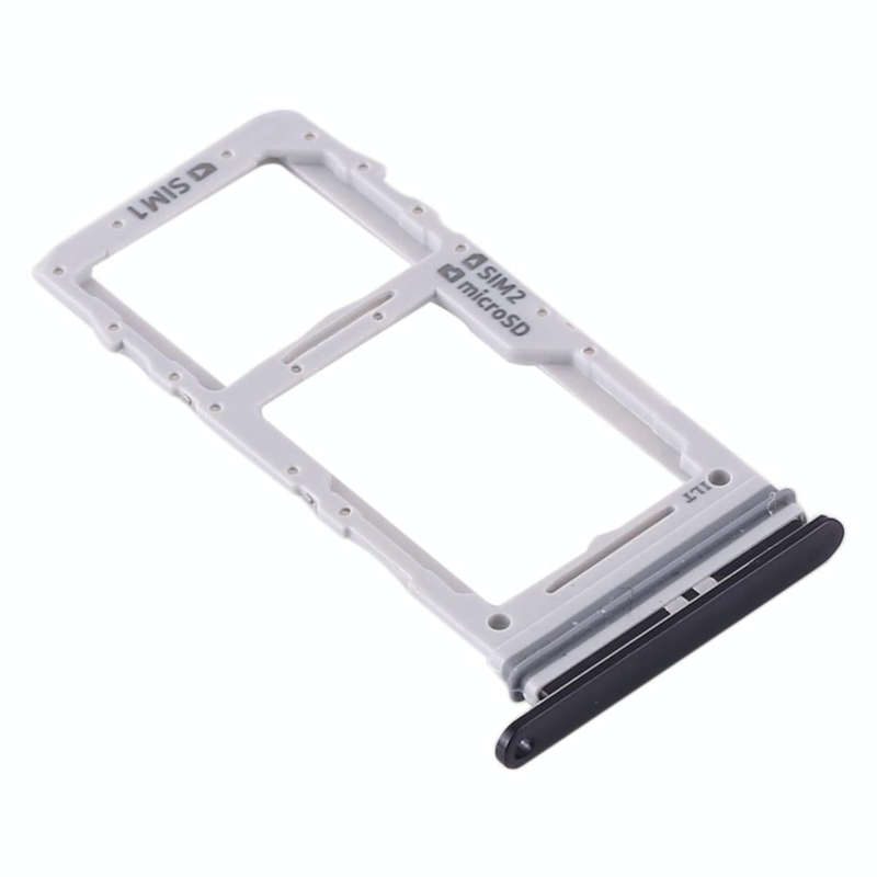 For Samsung Galaxy S20+ / Galaxy S20 Ultra SIM Card Tray + SIM Card Tray / Micro SD Card Tray (Bl...