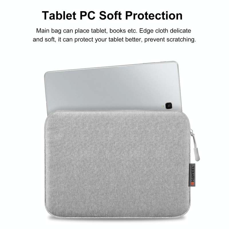 HAWEEL 11 inch Tablet Sleeve Case Zipper Briefcase Bag for 9.7-11.0 inch Tablets(Grey)