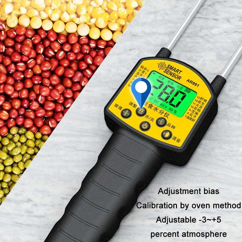 Smart Sensor AR991 Voice Prompt Grain Moisture Content Tester