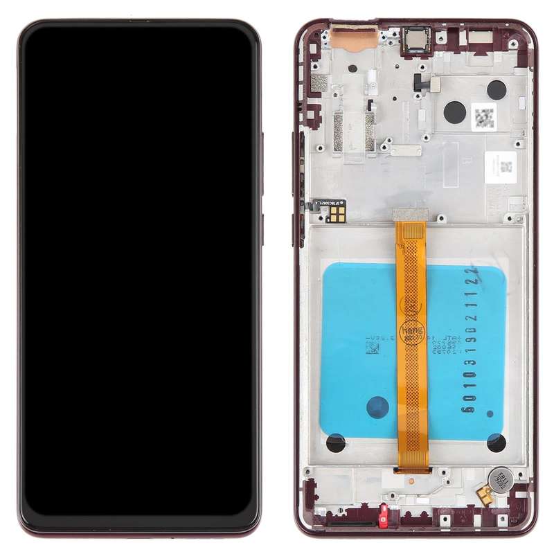 Original LCD Screen For Motorola Moto One Hyper Digitizer Full Assembly With Frame (Purplish Red)