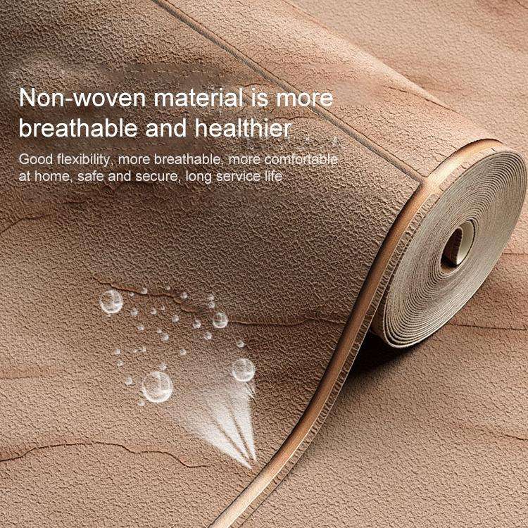 3D Striped Texture Wallpaper Non-woven Deerskin Velvet Marble Thickened Wallpaper, Size:53x950cm(...