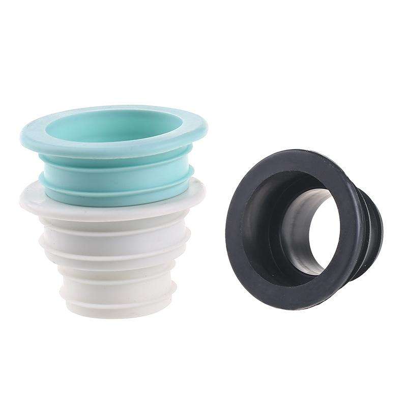 3 PCS Sewer Lengthen Odor-resistant Silicone Joint Kitchen Plumbing Sewer Drain Sealing Plug, Ran...
