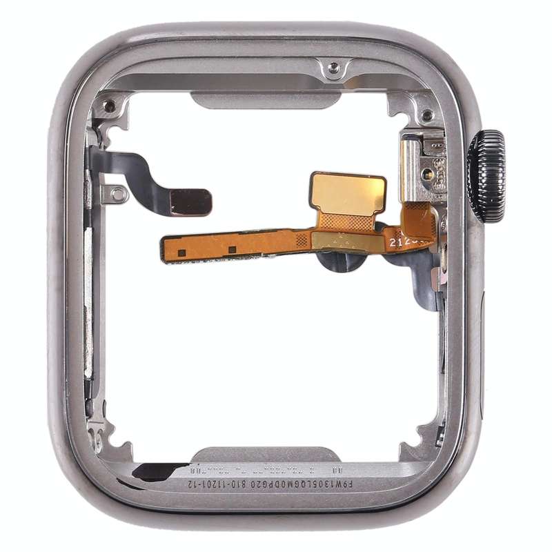 For Apple Watch Series 7 41mm Stainless Steel Middle Frame Bezel Plate with Loudspeaker / Power /...
