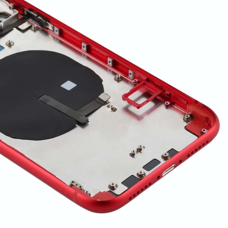 Battery Back Cover (with Side Keys & Card Tray & Power + Volume Flex Cable & Wireless Charging Mo...