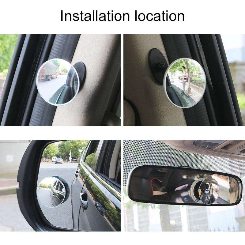 DM-075 Car Borderless Reversing Auxiliary Blind Spot Mirror