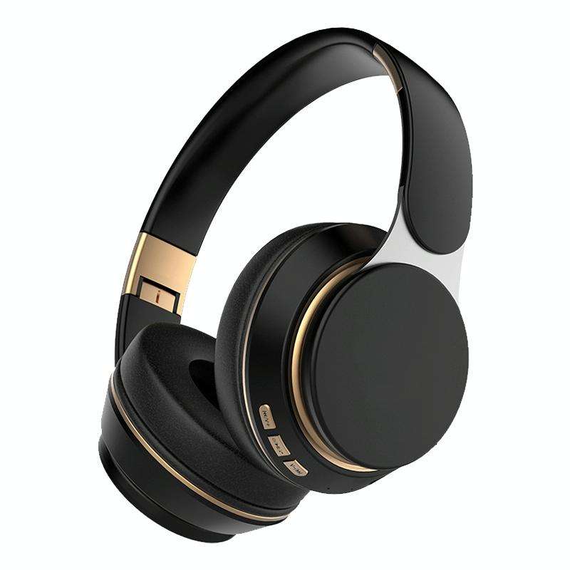 07S Folding Sports Computer Games Wireless Bluetooth V5.0 Headset with Mic (Black)