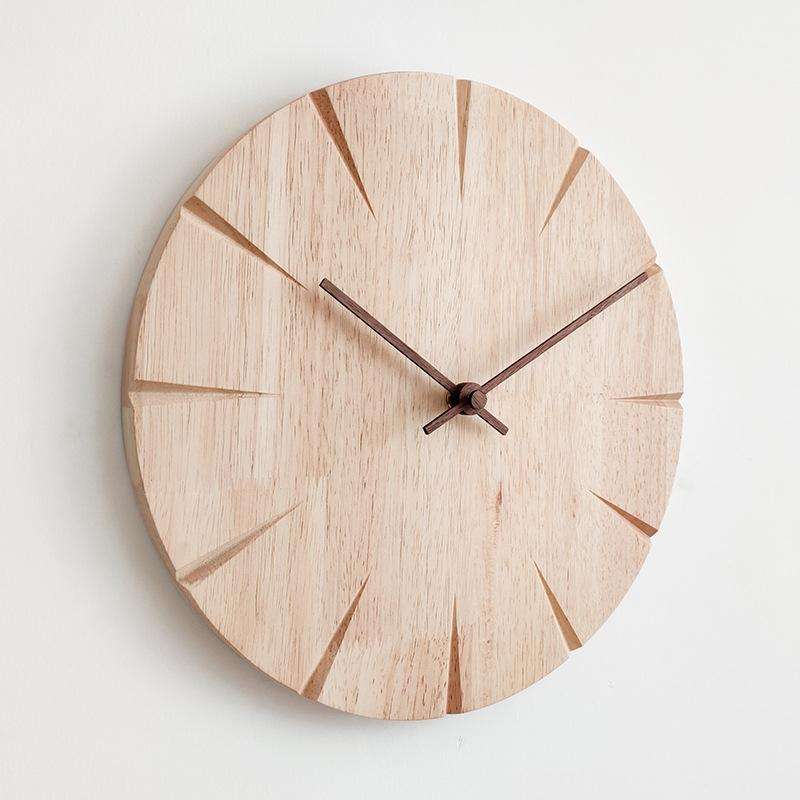 12 inch Solid Wooden Wall Clock Home Living Room Wall Clock Decorative Clock