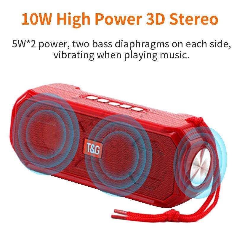 T&G TG280 Solar Power Charging Bluetooth Speakers with Flashlight, Support TF Card / FM / 3.5mm A...