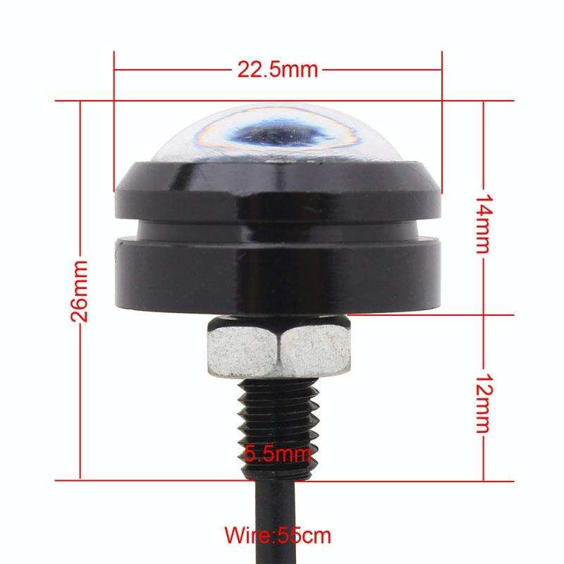 2 PCS 22.5mm 1.5W 150LM Blue Light 3 LED SMD 5630 Spotlight Eagle Eye Light Daytime Running Light...