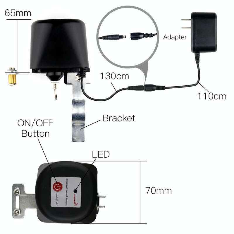 Garden Irrigation Control WIFI Smart Water Gas Valve Switch
