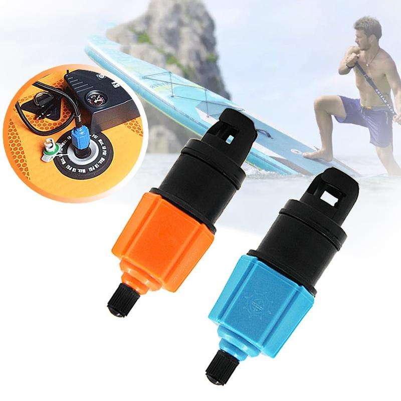SUP Paddle Kayak Surfboard Valve Adapter Car Pump Conversion Head(Blue)
