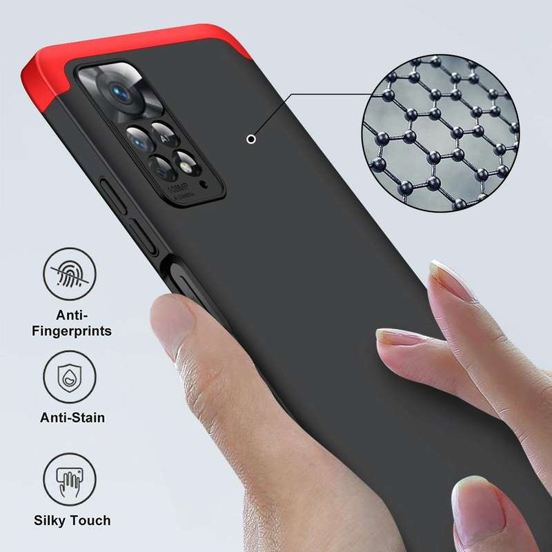 For Xiaomi Redmi Note 11 Pro 4G / 5G Global GKK Three Stage Splicing Full Coverage PC Case(Black ...