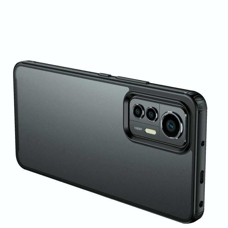 For Xiaomi 12 Lite Four-corner Shockproof TPU + PC Phone Case(Black)