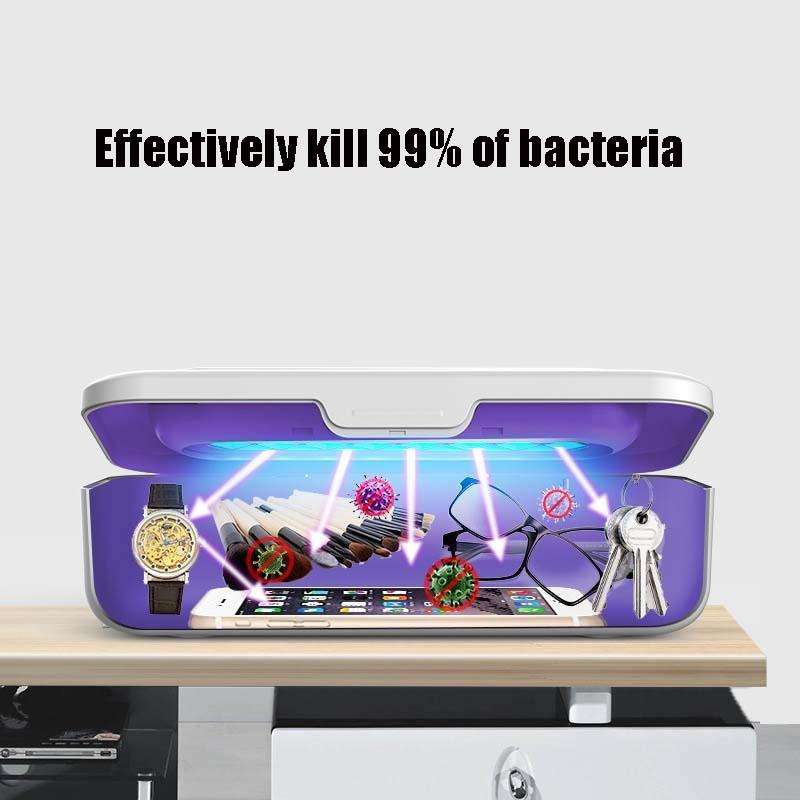 XD003 Underwear UV Sterilization Machine Cosmetic Brush Storage Disinfection Box(White)