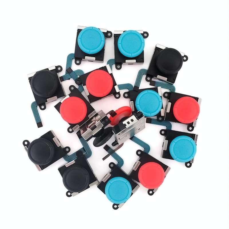 For Nintendo Switch 2pcs Game Console 3D Left Right Interoperability Rocker Remote Sensing Joysti...