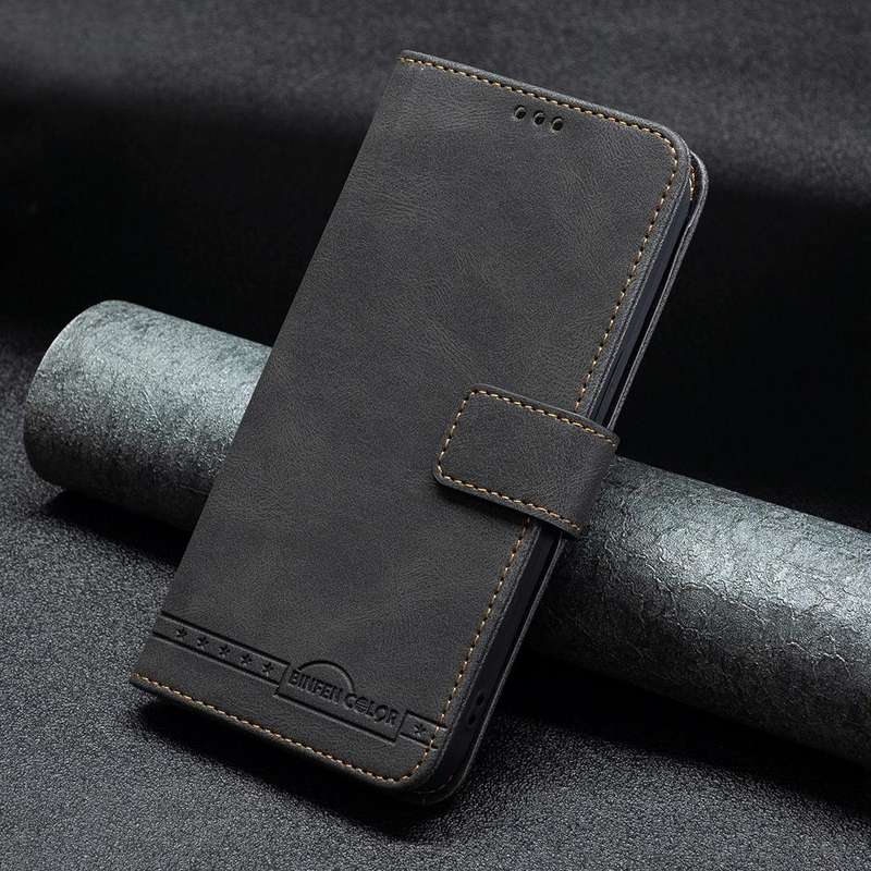 For Samsung Galaxy A31 Magnetic Clasp RFID Blocking Anti-Theft Leather Case with Holder & Card Sl...