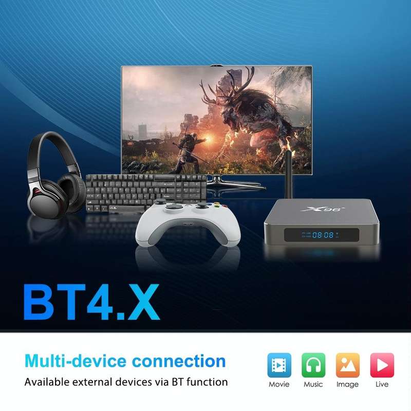 X96 X6 8K Smart TV BOX Android 11.0 Media Player, RK3566 Quad Core ARM Cortex A55, RAM: 8GB, ROM:...