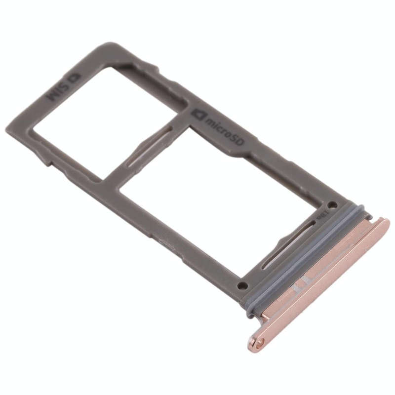 For Samsung Galaxy S10+ / S10 / S10e SIM Card Tray + Micro SD Card Tray (Rose Gold)